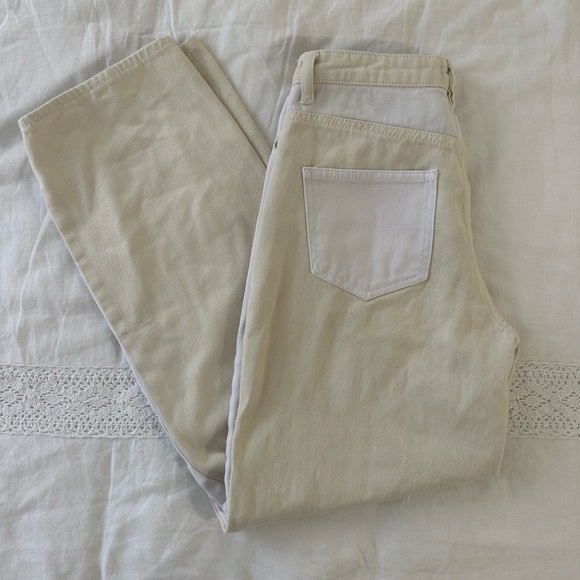 Tiger Mist Yellow and white jeans - Picture 3 of 4